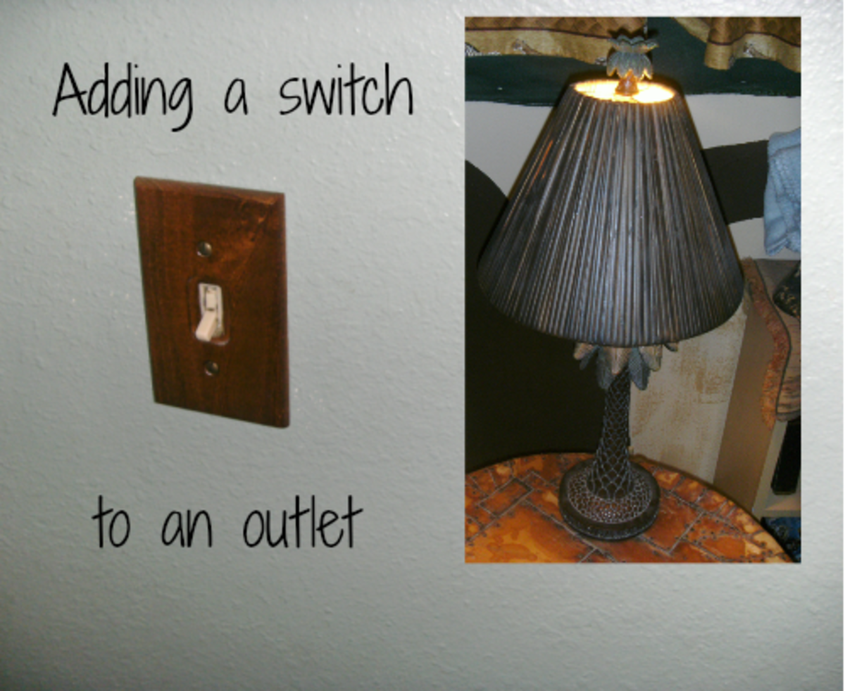 Adding a switch to an electrical outlet