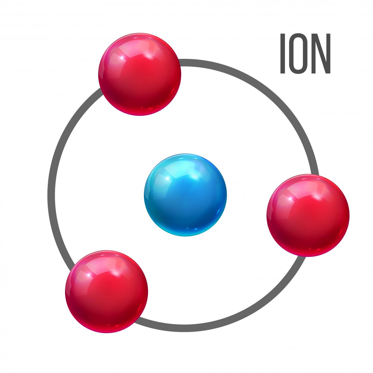 An atom with a net electric charge