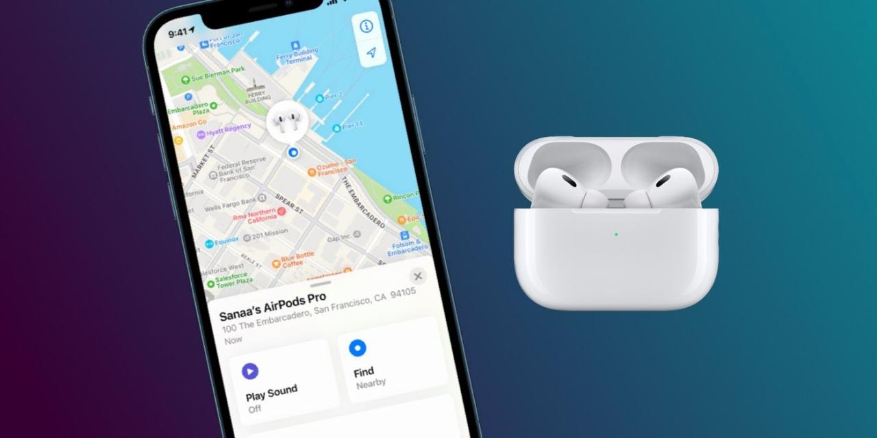 An app to find airpods