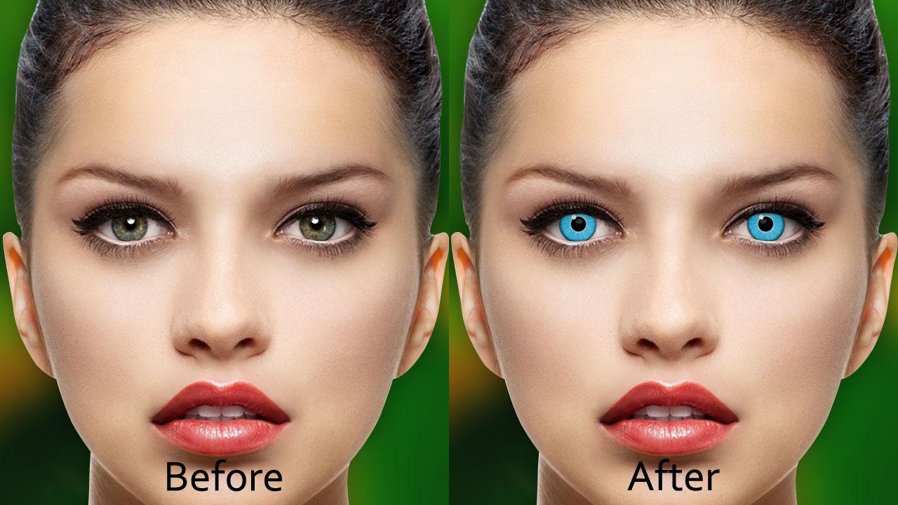 An app to change eye color