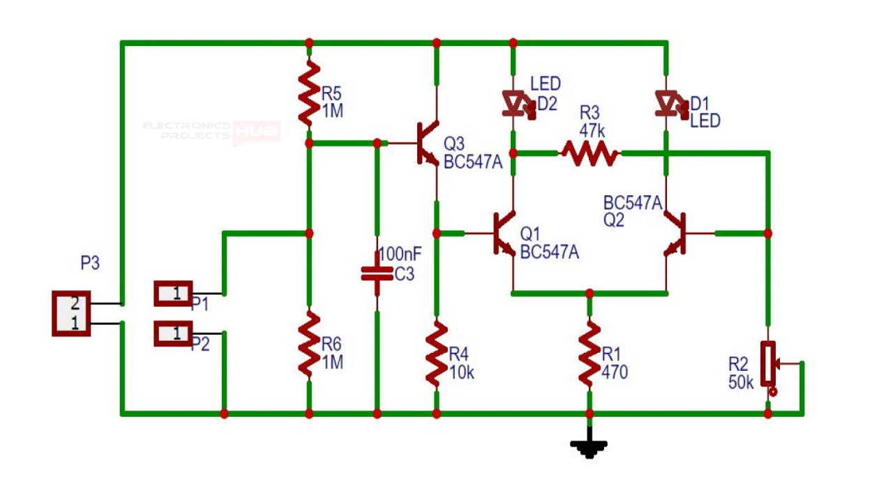 A simple lie detector consists of an electric circuit