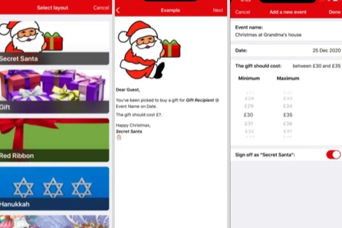 An app for secret santa