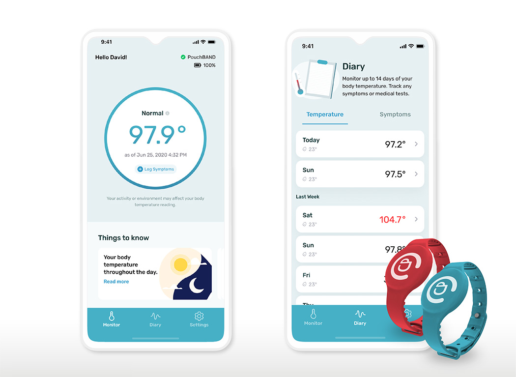 An app that takes your body temperature