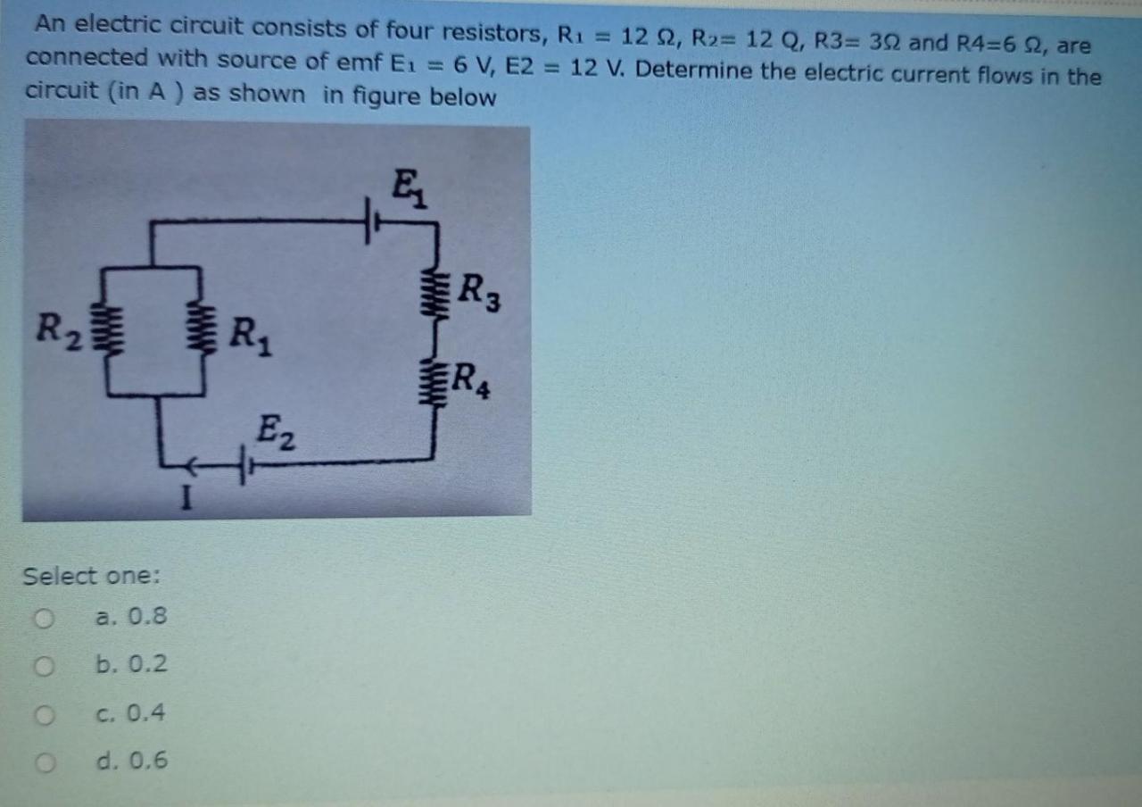 An electric circuit consists of a variable resistor