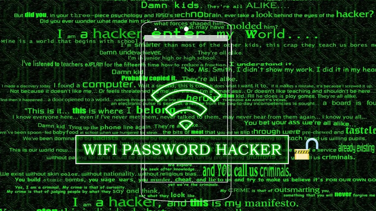 An app that hacks wifi passwords