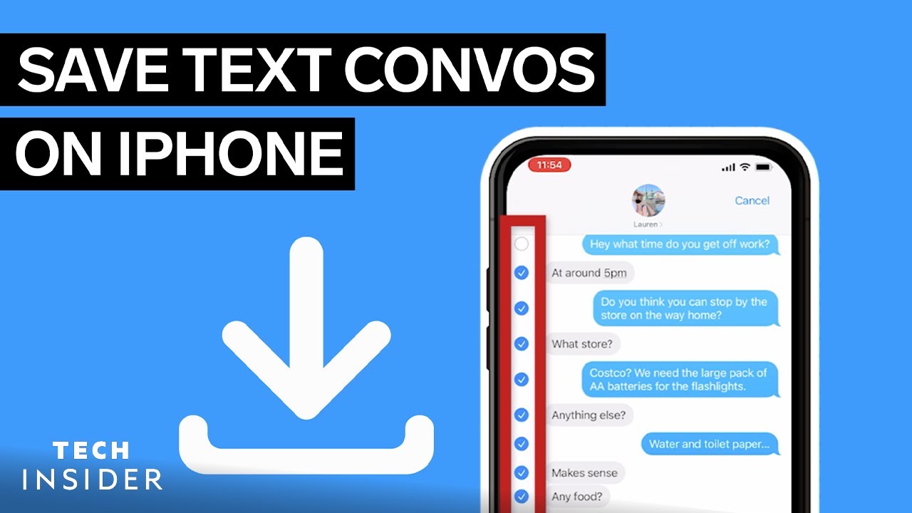 An app that saves text messages