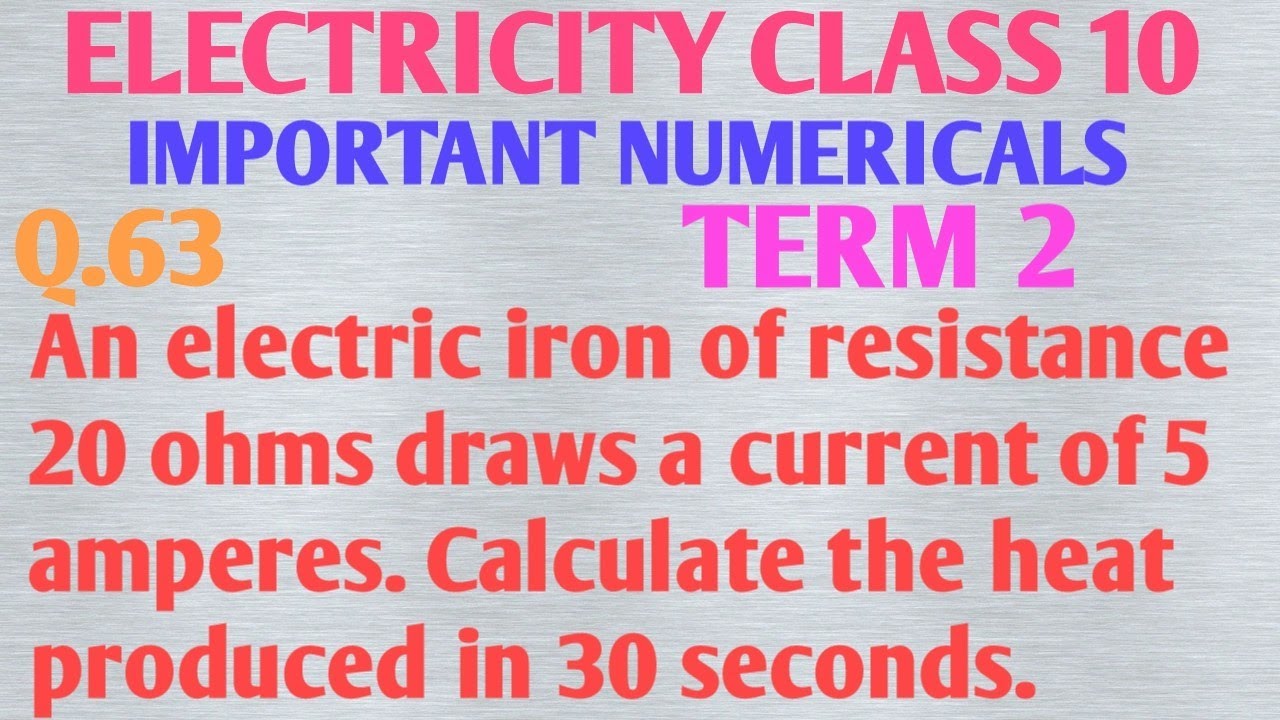 An electric iron draws a current of 5 amperes