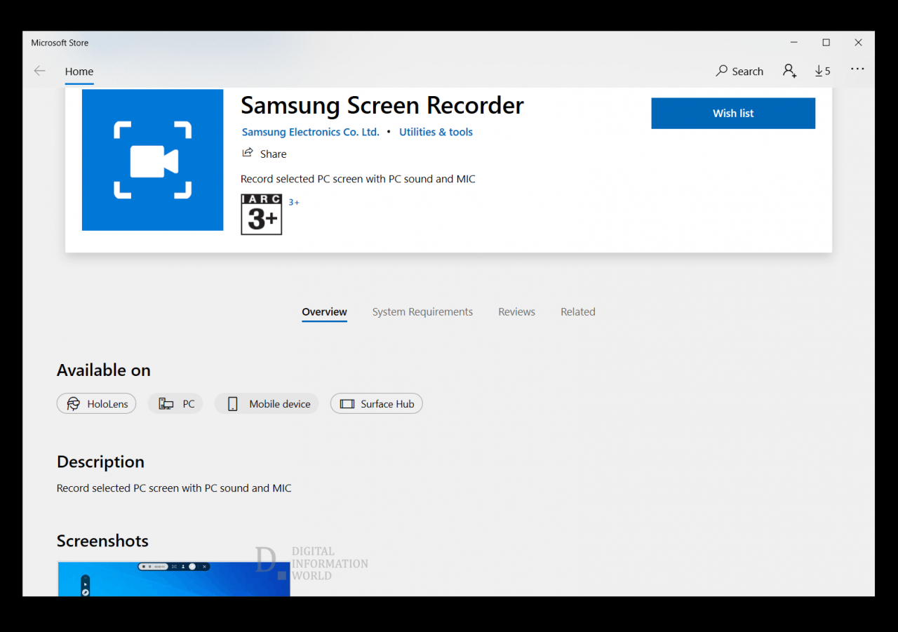 An app that can record your screen